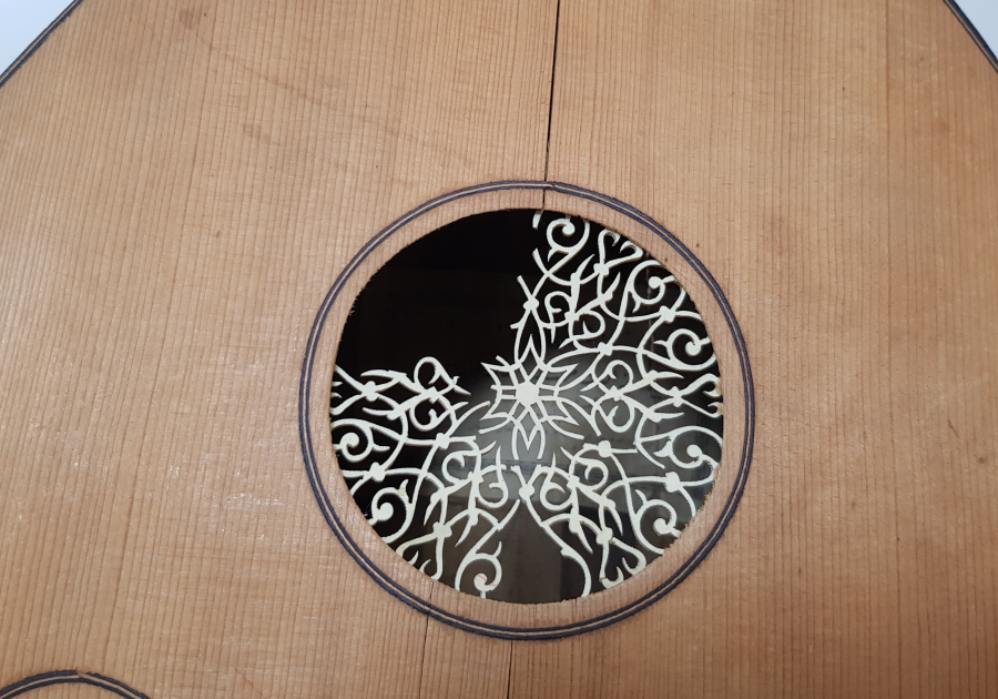 FİL DİŞİ VE BAĞA APLİKLİ EL YAPIMI VE OSMANLI DÖNEMİ ORİJİNAL ETİKETİYLE UD