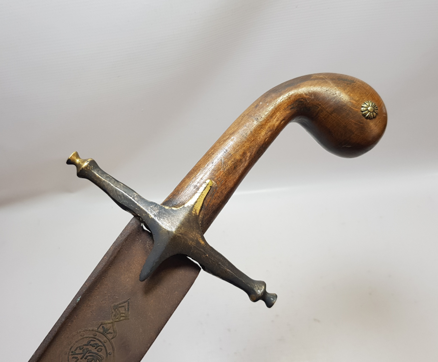 İKİ TARAFI AYETLERLE DEKORLU KAPALIÇARŞI İŞİ ÖZEL YAPIM DEKORATİF PALA KILICI