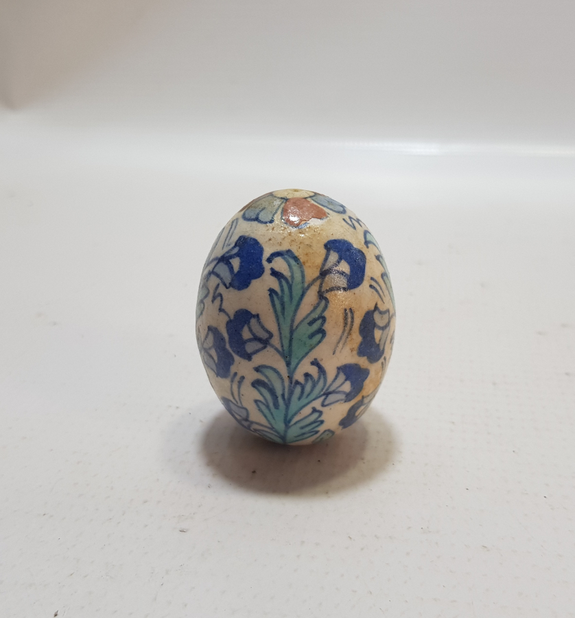 NADİR RENKTE EL BOYAMA ANTİKA KÜTAHYA ASKI TOPU