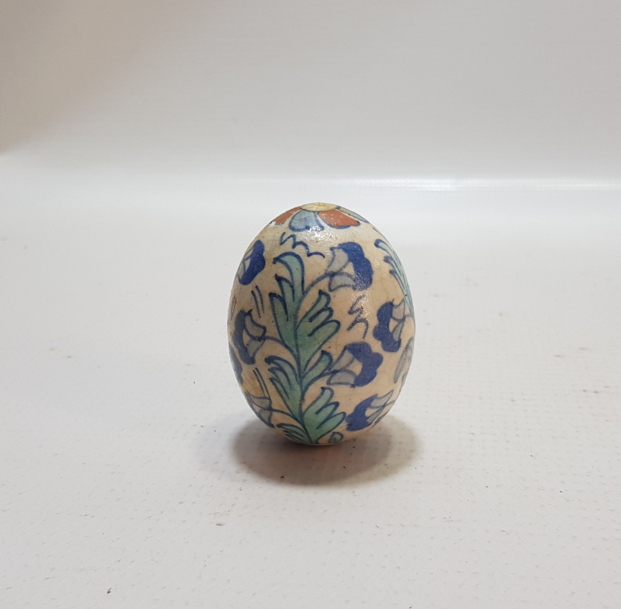 NADİR RENKTE EL BOYAMA ANTİKA KÜTAHYA ASKI TOPU