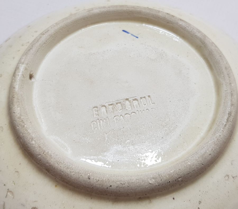 ORTASI YAZILI ANTİKA KÜTAHYA DUVAR TABAĞI