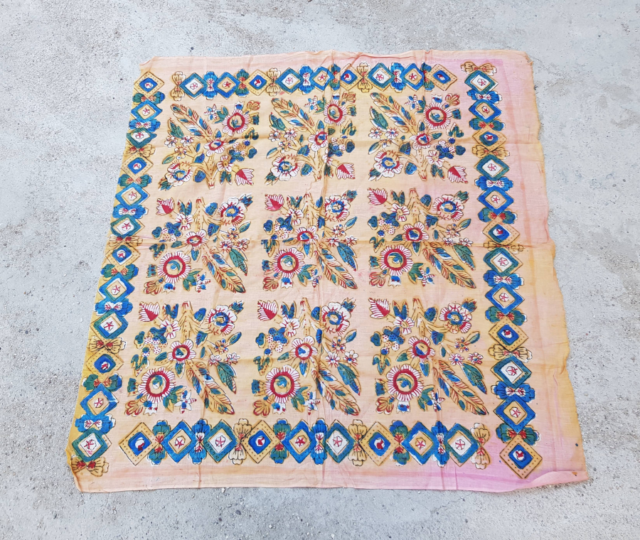 OSMANLI DÖNEMİ ÇOK NADİR MANİSA KIRKAĞAÇ BASKISI BEZ