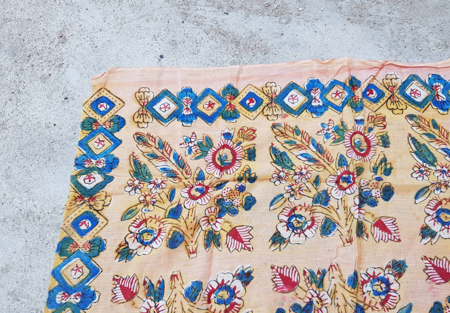 OSMANLI DÖNEMİ ÇOK NADİR MANİSA KIRKAĞAÇ BASKISI BEZ