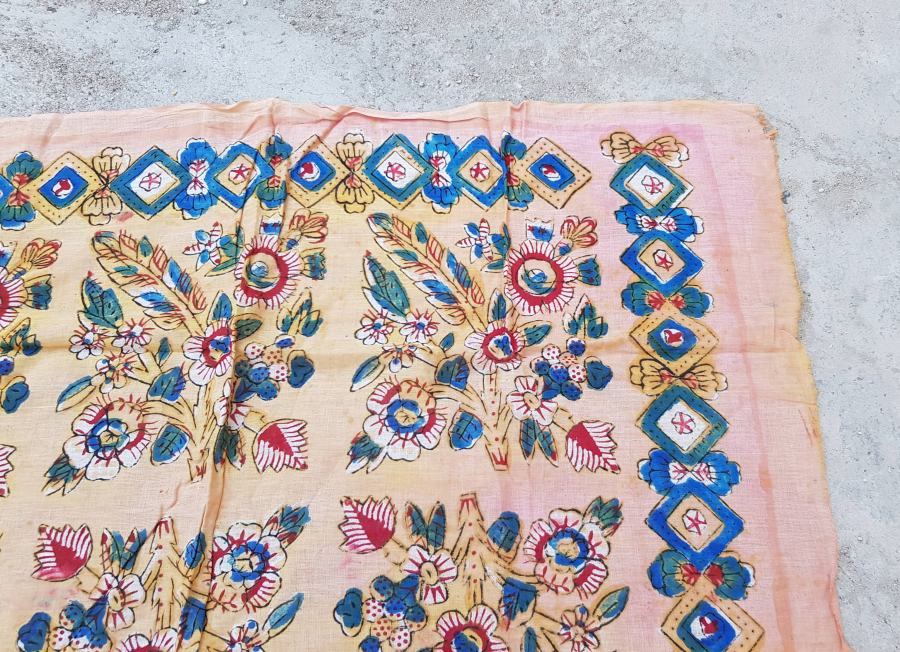 OSMANLI DÖNEMİ ÇOK NADİR MANİSA KIRKAĞAÇ BASKISI BEZ