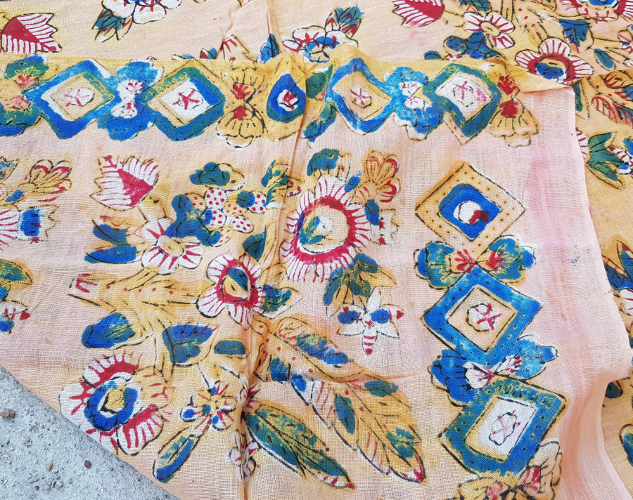 OSMANLI DÖNEMİ ÇOK NADİR MANİSA KIRKAĞAÇ BASKISI BEZ