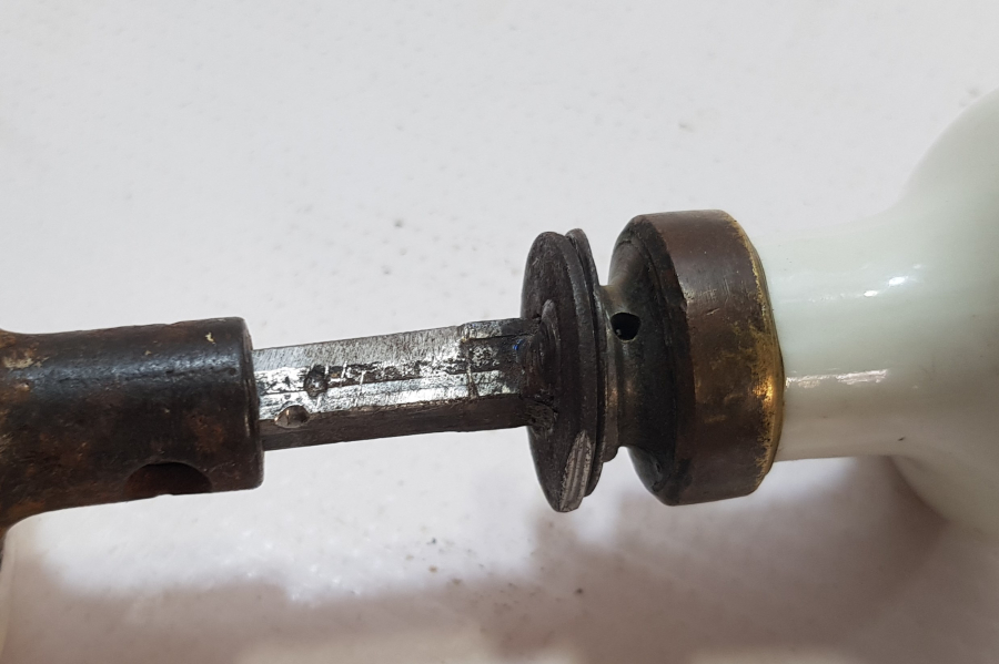 OSMANLI DÖNEMİ ÇOK NADİR PORSELEN ÇİFTLİ KAPI KULBU