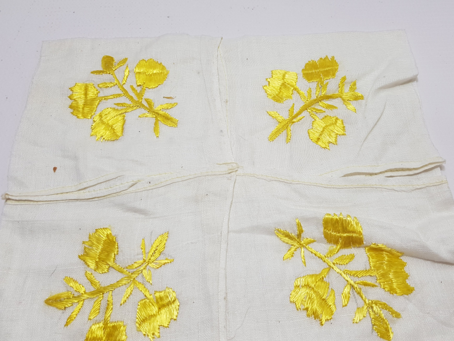 OSMANLI DÖNEMİ İŞLEMELİ İPEK SÖZ ÇEVRESİ