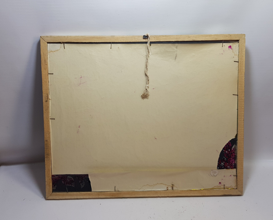 OSMANLI DÖNEMİ TEKKE İŞİ EL BOYAMA ANTİKA CAM ALTI HAT LEVHA