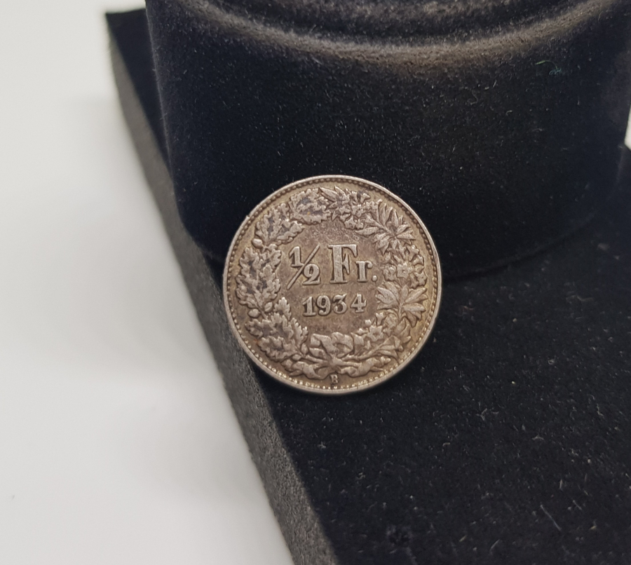 1934 YILI GÜMÜŞ 1/2 FRANK