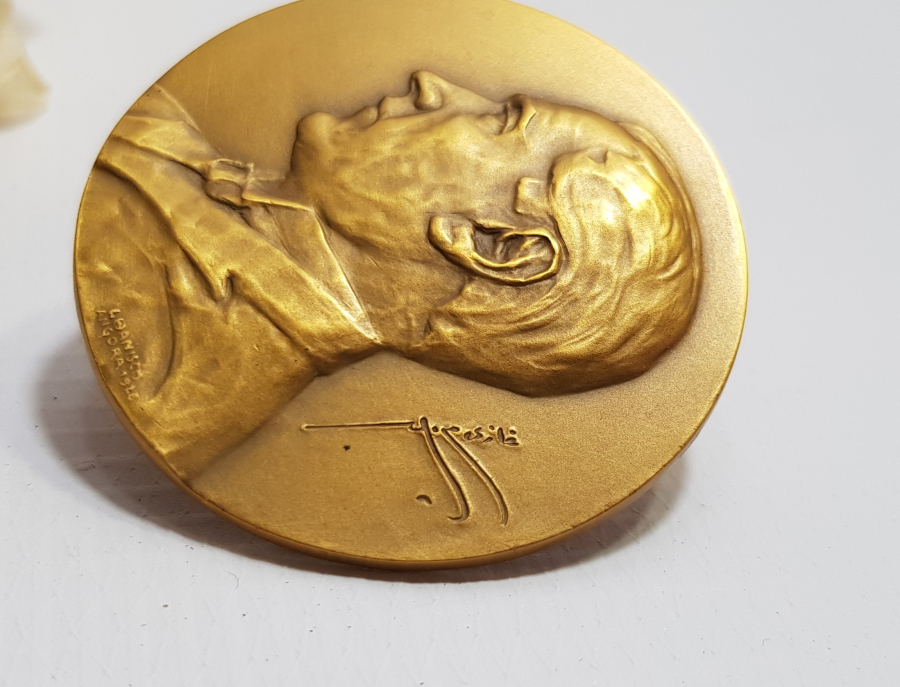 OSMANLICA GAZİ MUSTAFA KEMAL İMZALI BÜYÜK BOY ATATÜRK MADALYON