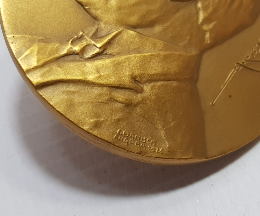 OSMANLICA GAZİ MUSTAFA KEMAL İMZALI BÜYÜK BOY ATATÜRK MADALYON