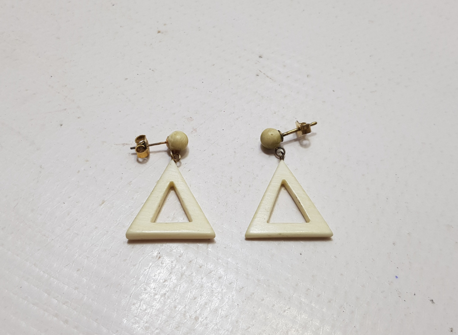 ÖZEL YAPIM OSMANLI DÖNEMİ FİLDİŞİ KÜPE