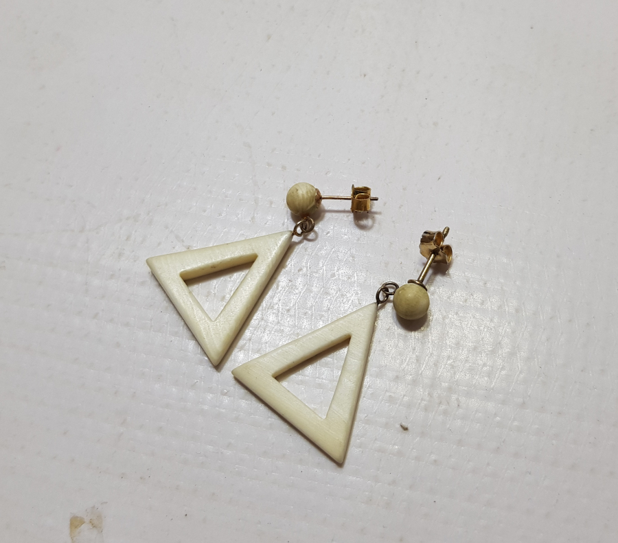 ÖZEL YAPIM OSMANLI DÖNEMİ FİLDİŞİ KÜPE