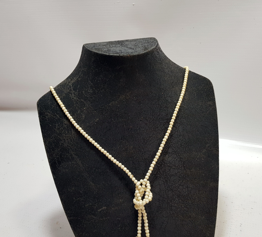 UÇ KISMI LALE FORML ÖZEL DİZAYN OSMANLI DÖNEMİ FİL DİŞİ GERDANLIK