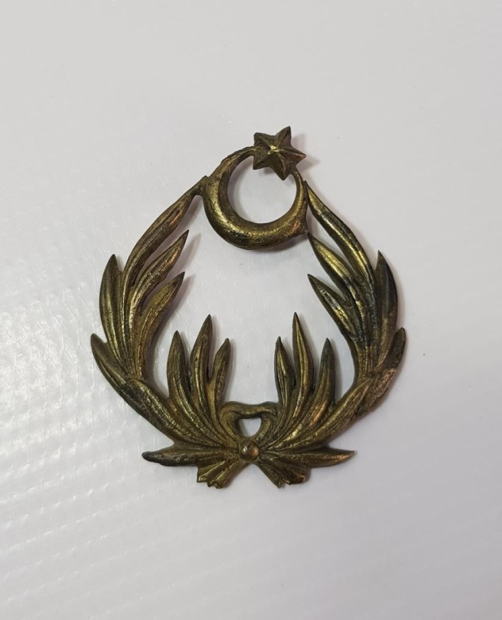 1. DÜNYA SAVAŞI DÖNEMİ BÜYÜK BOY NADİR OSMANLI PAŞASI ŞAPKA KOKARTI