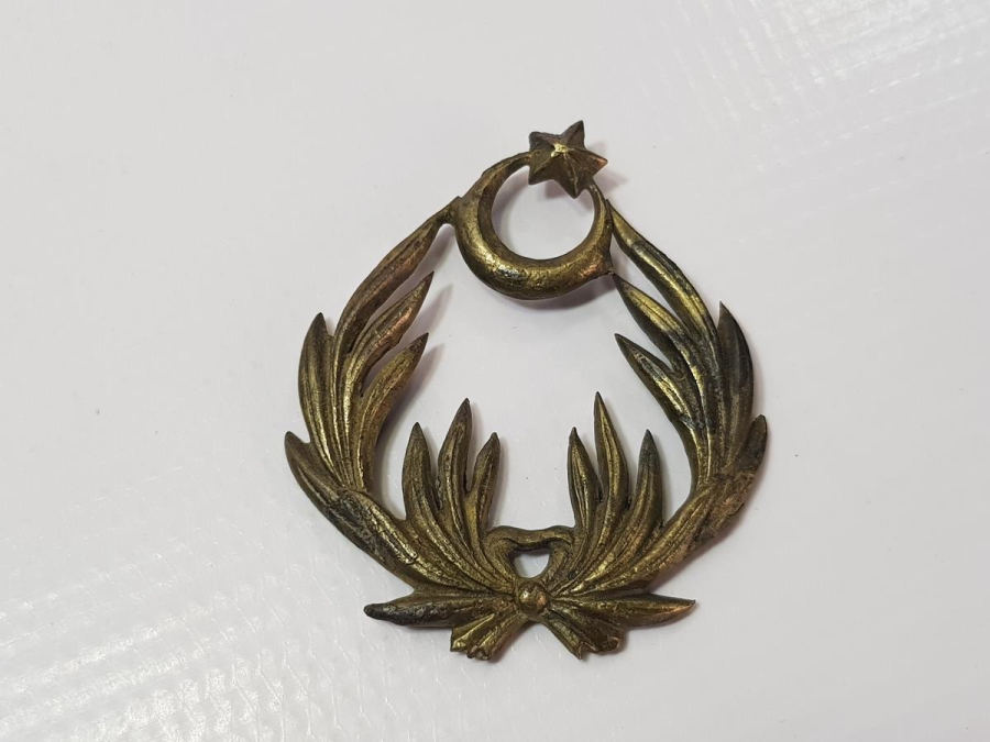 1. DÜNYA SAVAŞI DÖNEMİ BÜYÜK BOY NADİR OSMANLI PAŞASI ŞAPKA KOKARTI