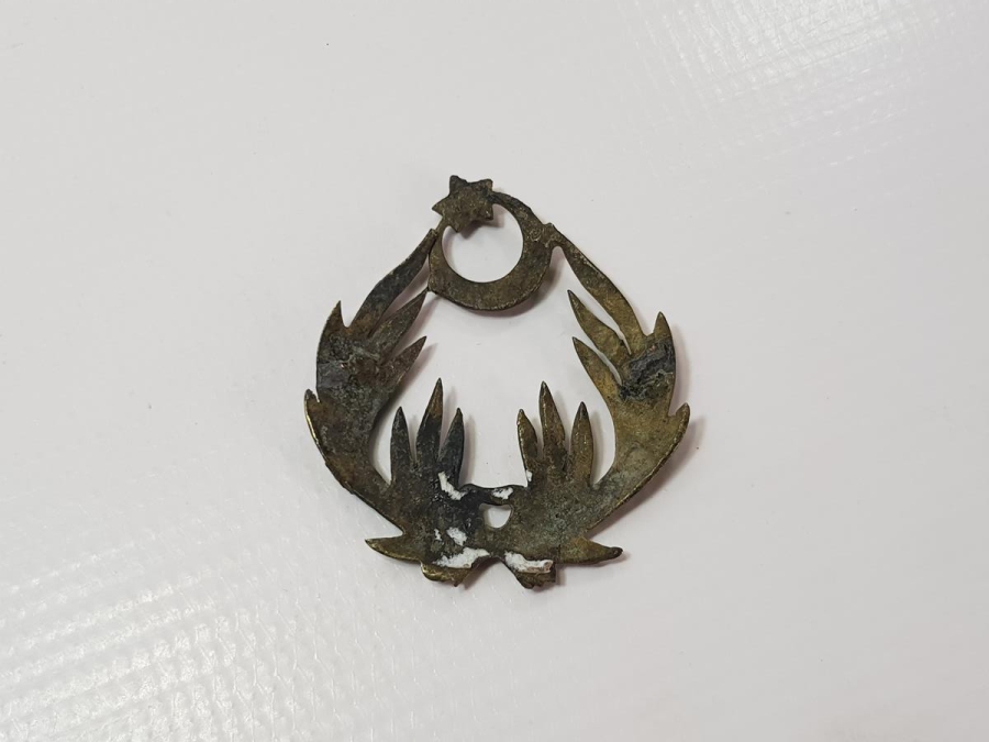 1. DÜNYA SAVAŞI DÖNEMİ BÜYÜK BOY NADİR OSMANLI PAŞASI ŞAPKA KOKARTI