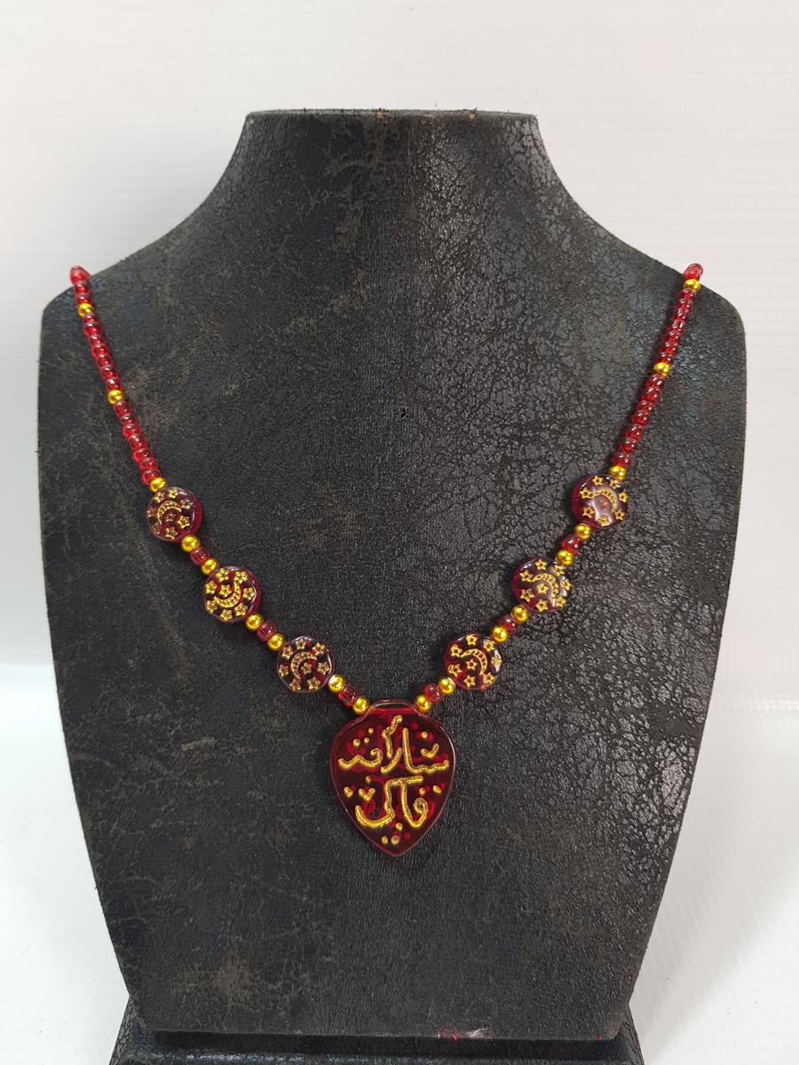 HAC YADİGARI CAM KOLYE GERDANLIK