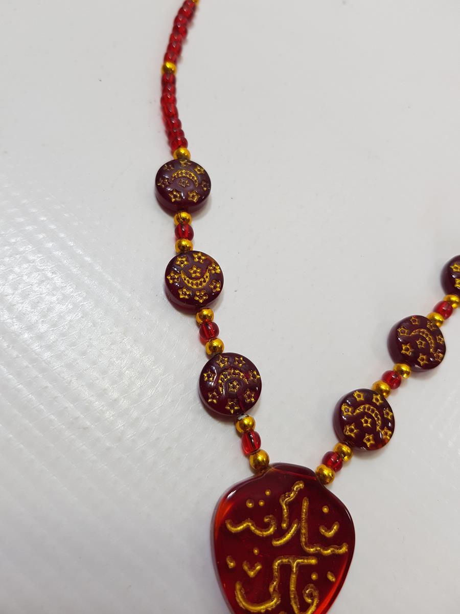 HAC YADİGARI CAM KOLYE GERDANLIK