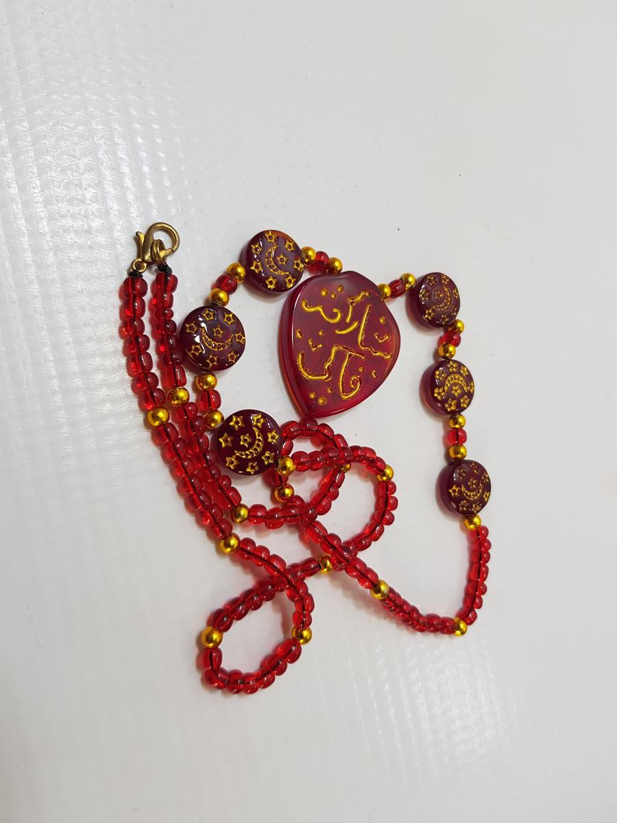 HAC YADİGARI CAM KOLYE GERDANLIK