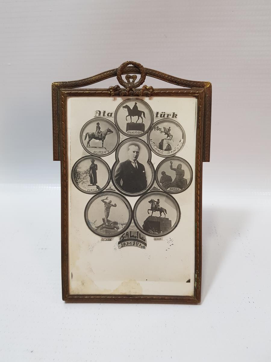 ORİJİNAL ÇERÇEVESİNDE ATATÜRK KARTPOSTALI