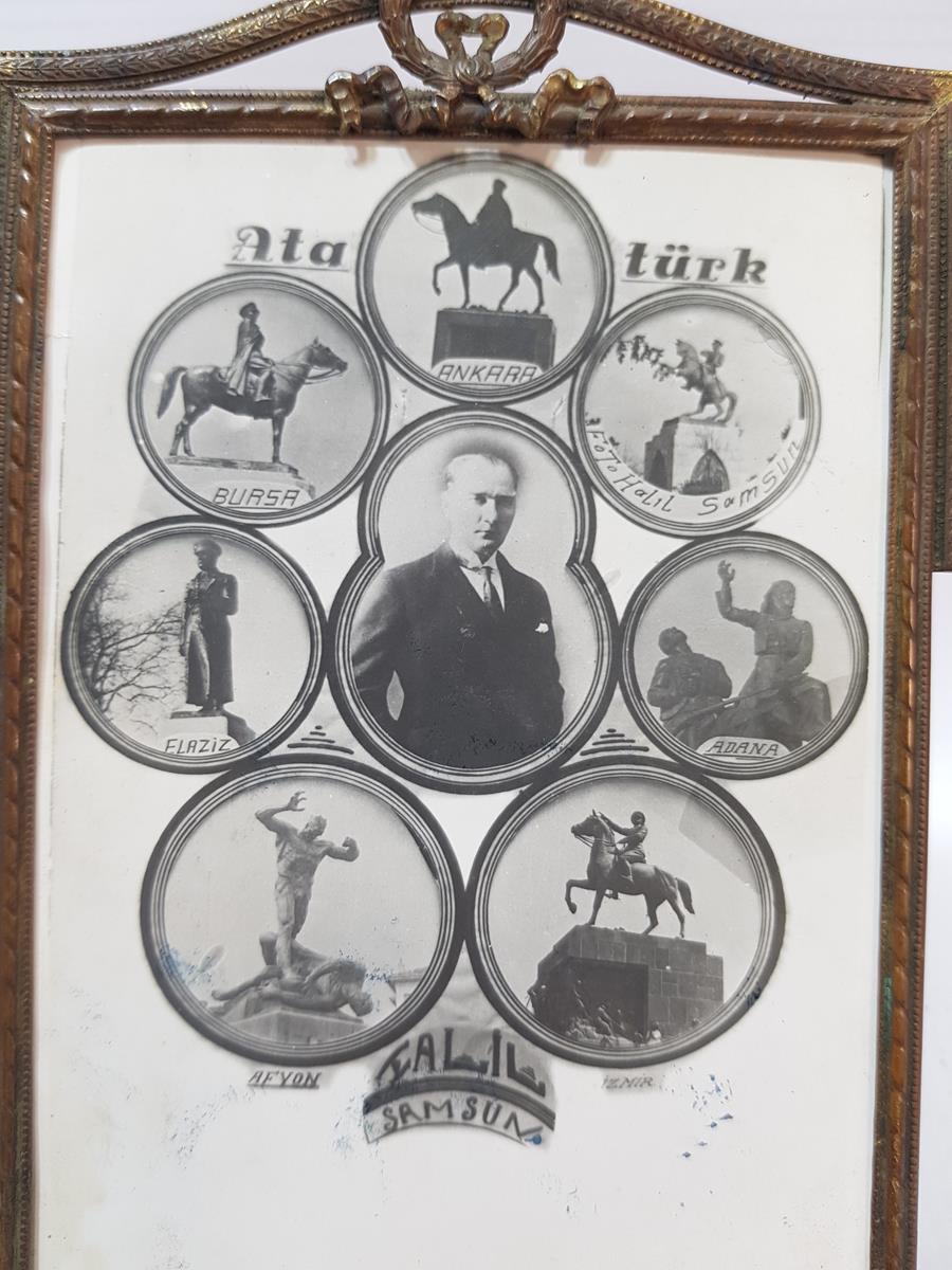 ORİJİNAL ÇERÇEVESİNDE ATATÜRK KARTPOSTALI