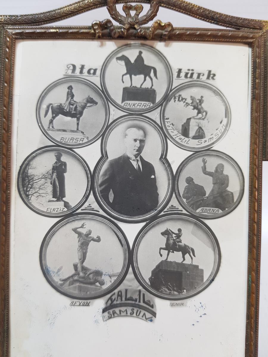 ORİJİNAL ÇERÇEVESİNDE ATATÜRK KARTPOSTALI