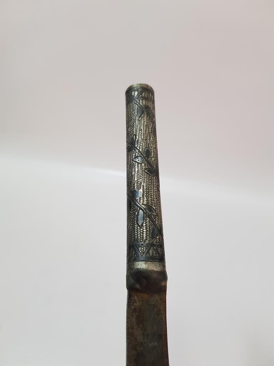 OSMANLI DÖNEMİ 1320 TARİHLİ VE GÜMÜŞ SAPLI ÇOK NADİR BABAKALE BIÇAĞI