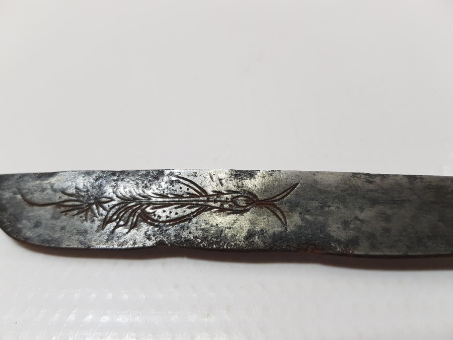 OSMANLI DÖNEMİ 1320 TARİHLİ VE GÜMÜŞ SAPLI ÇOK NADİR BABAKALE BIÇAĞI