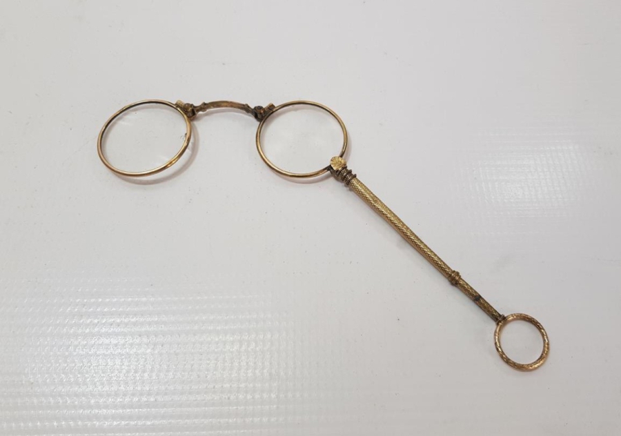 OSMANLI DÖNEMİ ALTIN KAPLAMA OKUMA GÖZLÜĞÜ - OPERA GÖZLÜĞÜ