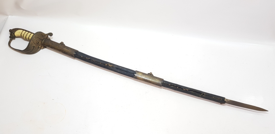 OSMANLI DÖNEMİ ASLAN BAŞLI DENİZCİ SUBAY KILICI