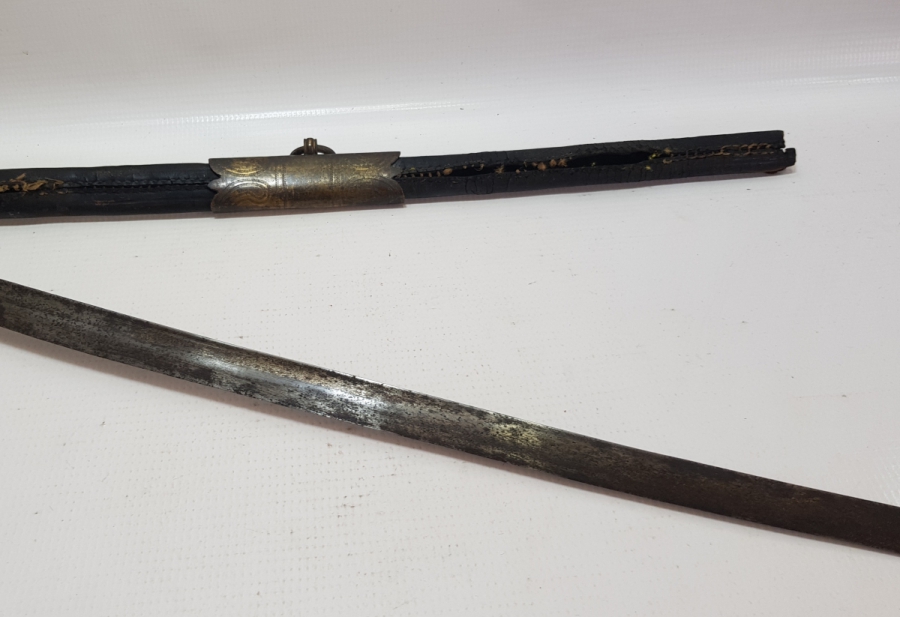 OSMANLI DÖNEMİ ASLAN BAŞLI DENİZCİ SUBAY KILICI