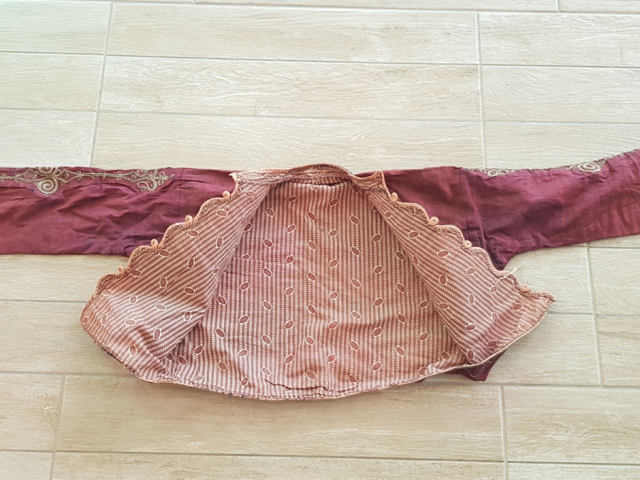 OSMANLI DÖNEMİ GÜMÜŞ SIRMA İŞLEMELİ GELİN CEPKENİ