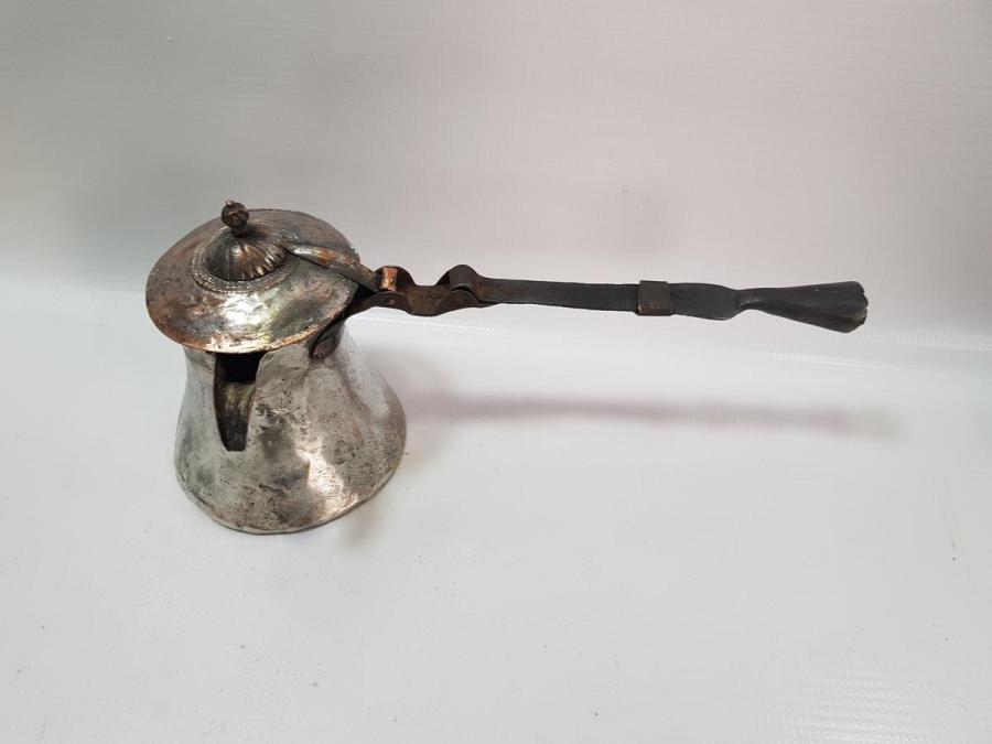 OSMANLI DÖNEMİ TEKKE İŞİ BAKIR KAHVE CEZVESİ