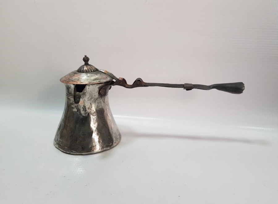 OSMANLI DÖNEMİ TEKKE İŞİ BAKIR KAHVE CEZVESİ