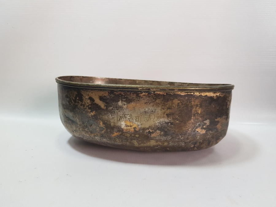 OSMANLICA ANKARA PALAS YAZILI SERVİS TENCERESİ KAPAĞI