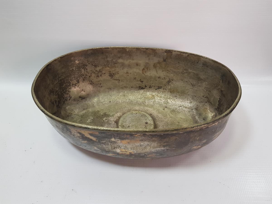 OSMANLICA ANKARA PALAS YAZILI SERVİS TENCERESİ KAPAĞI