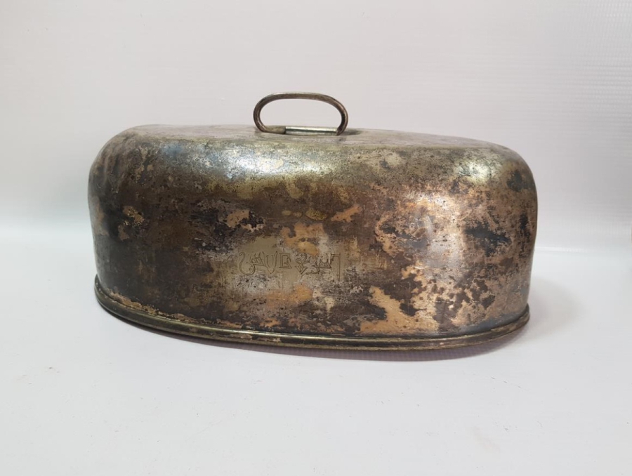 OSMANLICA ANKARA PALAS YAZILI SERVİS TENCERESİ KAPAĞI