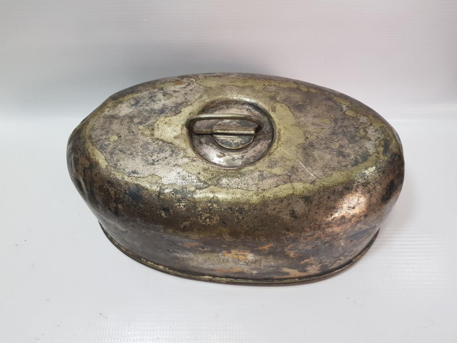 OSMANLICA ANKARA PALAS YAZILI SERVİS TENCERESİ KAPAĞI