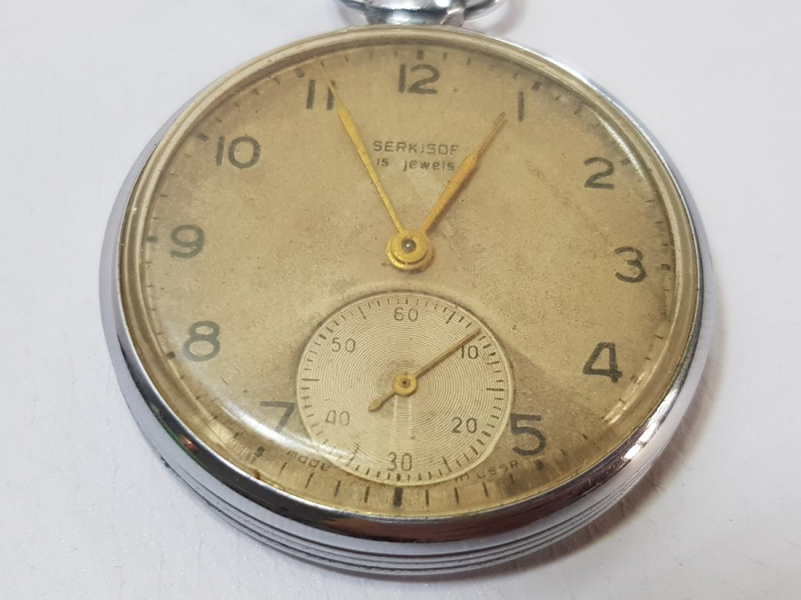 SERKİSOF DEMİRYOLLARI TRENLİ CEP SAATİ