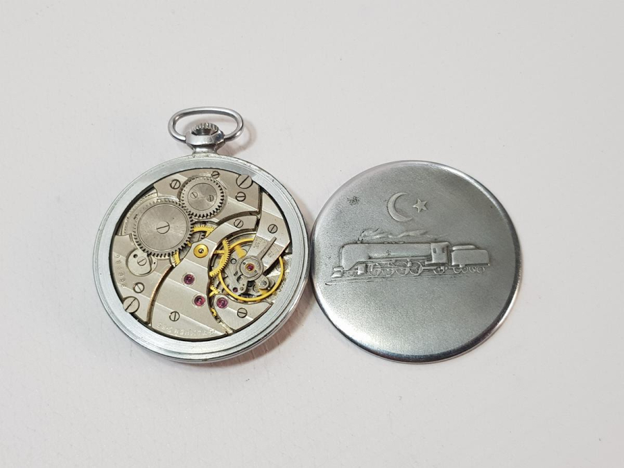 SERKİSOF DEMİRYOLLARI TRENLİ CEP SAATİ