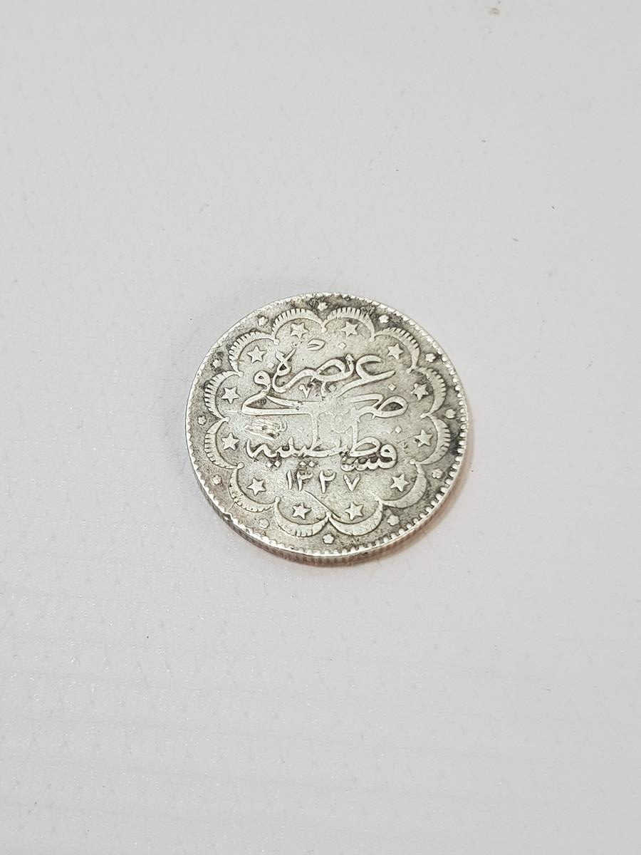 SULTAN MEHMET REŞAD DÖNEMİ GÜMÜŞ 10 KURUŞ MECİDİYE PARA