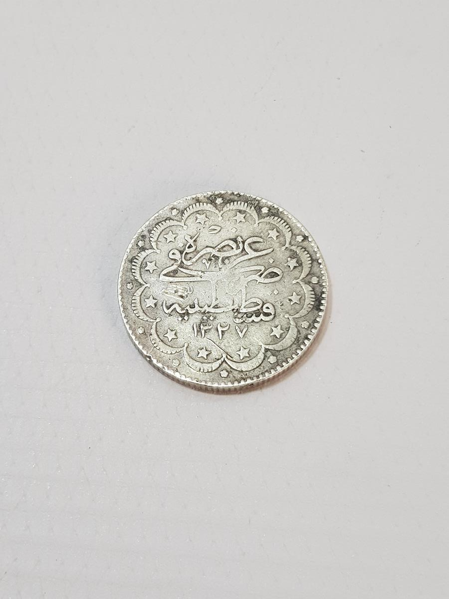 SULTAN MEHMET REŞAD DÖNEMİ GÜMÜŞ 10 KURUŞ MECİDİYE PARA