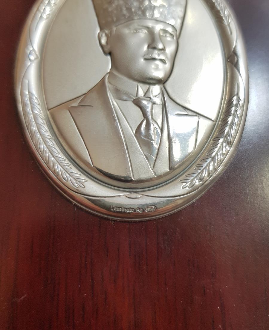 SERTİFİKALI GÜMÜŞ ATATÜRK PANOSU