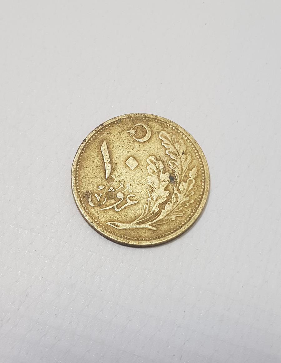 OSMANLICA YAZILI TÜRKİYE CUMHURİYETİ'NİN İLK 10 KURUŞU