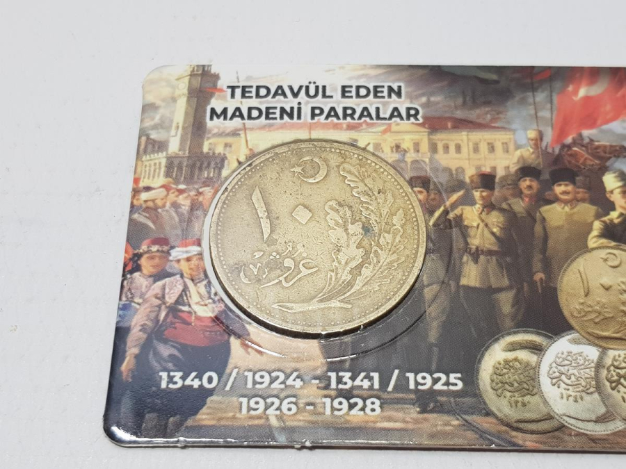 OSMANLICA YAZILI TÜRKİYE CUMHURİYETİ'NİN İLK 10 KURUŞU