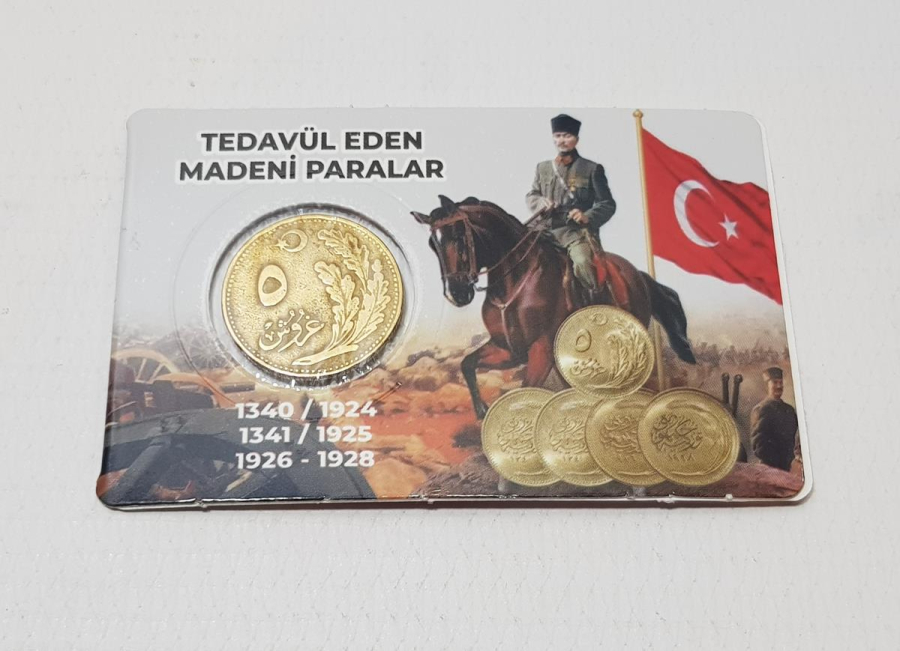 OSMANLICA YAZILI TÜRKİYE CUMHURİYETİ'NİN İLK 5 KURUŞU