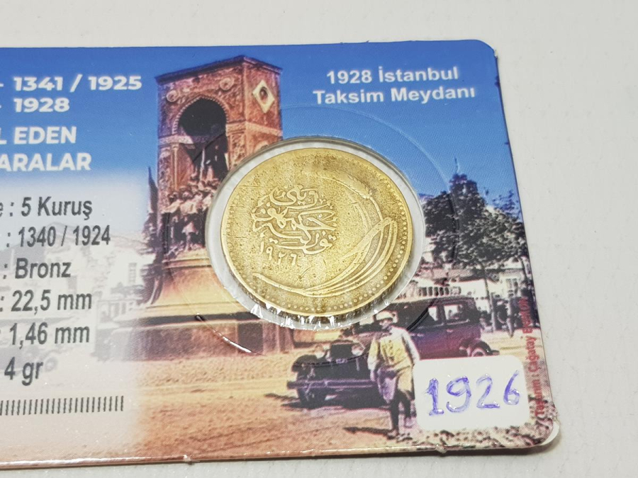 OSMANLICA YAZILI TÜRKİYE CUMHURİYETİ'NİN İLK 5 KURUŞU