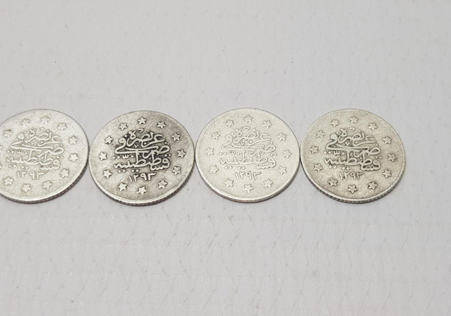 SULTAN ABDÜLHAMİD DÖNEMİ GÜMÜŞ 1 KURUŞ LOTU