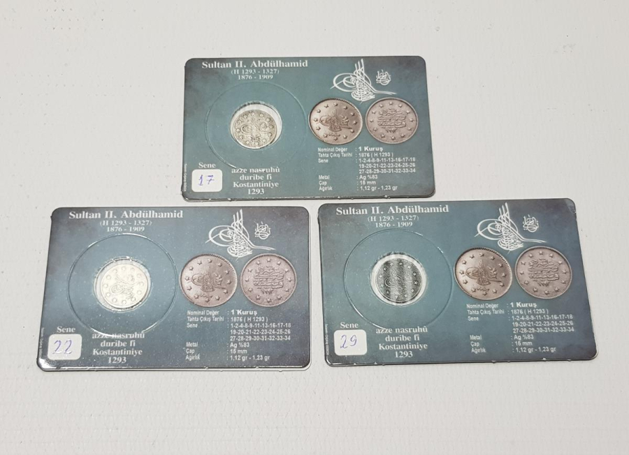 SULTAN ABDÜLHAMİD DÖNEMİ GÜMÜŞ 1 KURUŞ LOTU